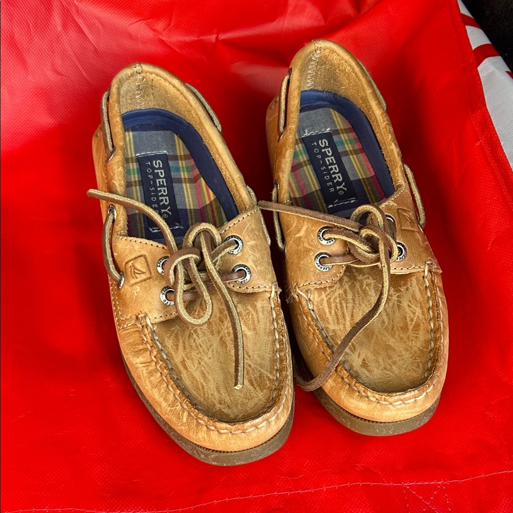 Sperry Brown Leather Boat Shoes